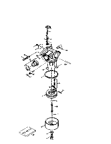 Carburetor 640262 Diagram and Parts List for P35TN20SB  Poulan Lawn Mower