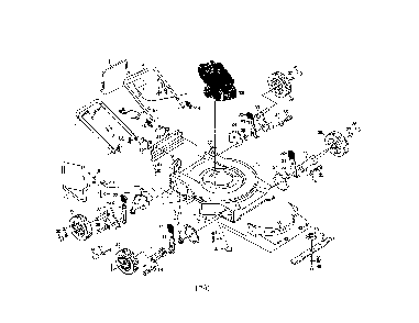 Rotary lawn mower Diagram and Parts List for P35TN20SE  Poulan Lawn Mower