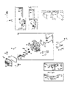 Cylinder head/gasket set/intake manifold Diagram and Parts List for 96046007700  Poulan Lawn Tractor