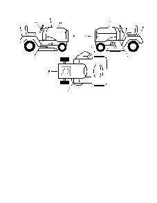 Decals Diagram and Parts List for 96042000200  Poulan Lawn Tractor