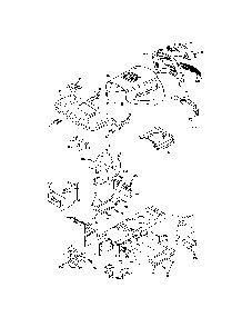 Chassis Diagram and Parts List for 96042000800  Poulan Lawn Tractor