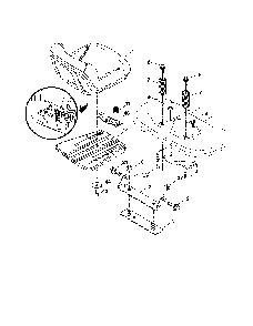 Seat Diagram and Parts List for 96042010700  Poulan Lawn Tractor