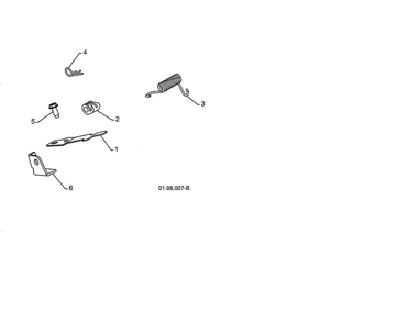 Interlock Spring And Cam Diagram and Parts List for 96198004300  Poulan Snow Blower