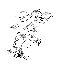 Drive Diagram and Parts List for 96042002601  Poulan Lawn Tractor