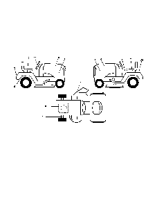Decals Diagram and Parts List for PR185H42STDA  Poulan Lawn Tractor