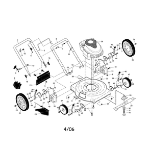 Part Location Diagram of 193082X479 Husqvarna Handle Bracket, Right Hand