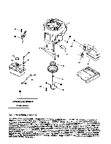 Engine Diagram and Parts List for 96046001400  Poulan Lawn Tractor