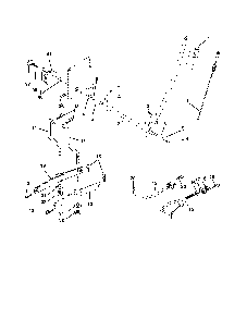 Mower lift Diagram and Parts List for 96012003000  Poulan Lawn Tractor