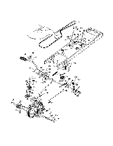 Drive Diagram and Parts List for 96042000900  Poulan Lawn Tractor