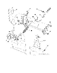 Mower lift Diagram and Parts List for 96042010800  Poulan Lawn Tractor