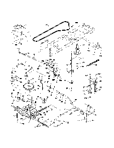 Drive Diagram and Parts List for 96016001700  Poulan Lawn Tractor