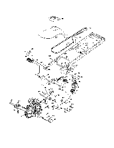 Drive Diagram and Parts List for 96042000800  Poulan Lawn Tractor