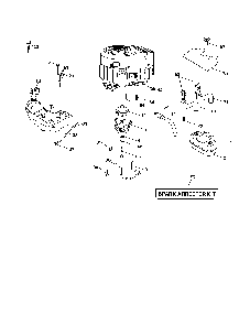 Engine Diagram and Parts List for 96042001800  Poulan Lawn Tractor