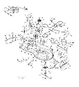 Mower deck Diagram and Parts List for 96042016701  Poulan Lawn Tractor