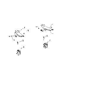 Control lever Diagram and Parts List for 96192008700  Poulan Snow Blower