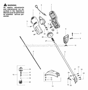 Part Location Diagram of 530038708 Poulan Assist Handle