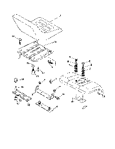 Part Location Diagram of 188712 Poulan Seat