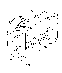 Auger housing Diagram and Parts List for PR624ES-96198004600  Poulan Snow Blower