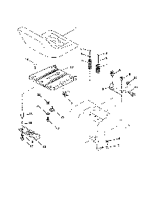 Seat Diagram and Parts List for 96012008900  Poulan Lawn Tractor