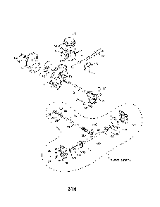 Impeller assembly/gearbox Diagram and Parts List for 96192003702  Poulan Snow Blower