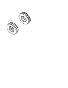 Wheels Diagram and Parts List for PA5524  Poulan Snow Blower