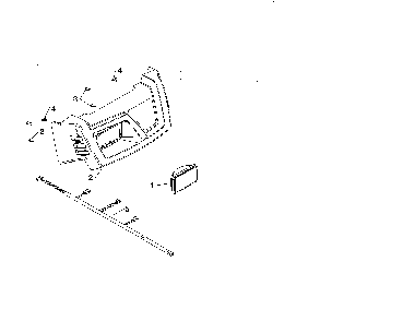 Flood headlight/console cover Diagram and Parts List for 96192008900  Poulan Snow Blower