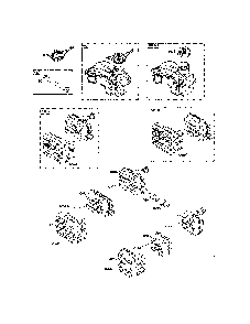 Fuel tank/muffler Diagram and Parts List for 96132007902  Poulan Lawn Mower