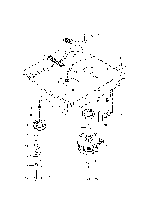 Engine mounting/guards/muffler Diagram and Parts List for 967721801-00  Poulan Lawn Mower