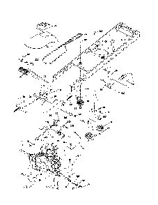 Drive Diagram and Parts List for 96042003604  Poulan Lawn Tractor