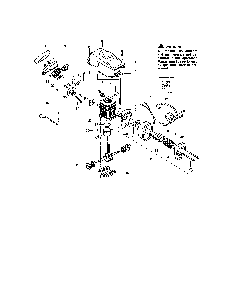 Cylinder/crankshaft/crankcase Diagram and Parts List for S1838  Poulan Chainsaw