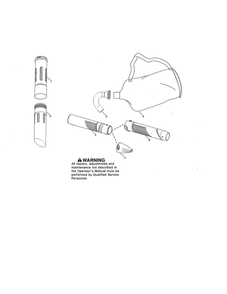 Vac Tubes And Bag Diagram and Parts List for BVM210VS TYPE 4 Poulan Leaf Blower / Vacuum