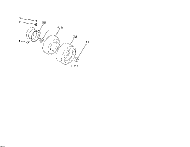 Wheels and tires Diagram and Parts List for 96016001800  Poulan Lawn Tractor
