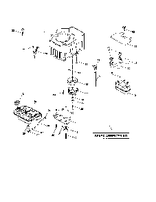 Engine Diagram and Parts List for 96022000101  Poulan Lawn Tractor