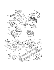Chassis Diagram and Parts List for 96046007900  Poulan Lawn Tractor