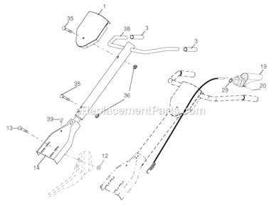 Part Location Diagram of 532431332 Husqvarna Handle