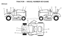 Page C Diagram and Parts List for HD12538E 1998 Poulan Lawn Tractor