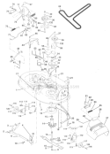 Part Location Diagram of 532176031 Husqvarna Deck 42