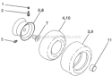 Part Location Diagram of 532420531 Husqvarna Tire, 18 X 9.5-8 Turf Saver