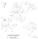 Engine Diagram and Parts List for HD145H42F  Poulan Lawn Tractor