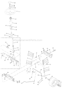 Page J Diagram and Parts List for HD145H42G 1997 Poulan Lawn Tractor