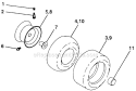 Page M Diagram and Parts List for HD145H42G 1997 Poulan Lawn Tractor