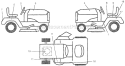 Page B Diagram and Parts List for HD145H42G 1997 Poulan Lawn Tractor