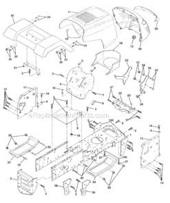 Part Location Diagram of 140273 Husqvarna Lens Grille