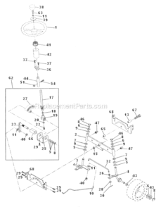 Part Location Diagram of 74781044 Poulan Bolt Fin Hex 5/8-11 Unc X 2-3/4