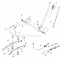 Mower Lift Diagram and Parts List for HD1842  Poulan Lawn Tractor