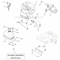 Engine Diagram and Parts List for HD1842  Poulan Lawn Tractor