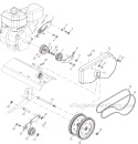 Part Location Diagram of 532133035 Husqvarna V-Belt (Forward Motion)