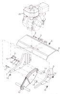 Part Location Diagram of 9057R428 Husqvarna Shield, Tine