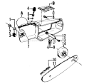 Page G Diagram and Parts List for MICROXXV MICRO XXV Poulan Chainsaw