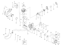 Page B Diagram and Parts List for P2500  Poulan Trimmer